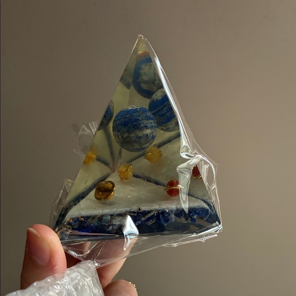 Blue and Gold Pyramid